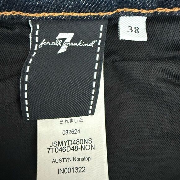 7 For All Mankind Austyn Relaxed Dark Blue Jeans Los Angeles Men’s Size 38 - Picture 8 of 13